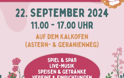 Stadtteilfest im Grübentälchen am Sonntag, den 22. September