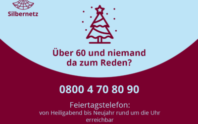 Deutschlandweit: Alle Jahre wieder – Silbernetz startet zum 8. Mal das Feiertagstelefon