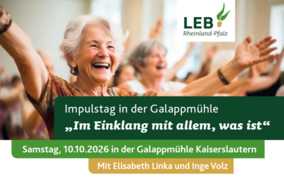 Veranstaltung für ältere Frauen am 10.10. in der Galappmühle
